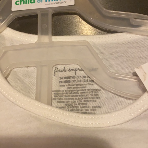 Girls 2 Piece Bow Set - Red Black and White with Gold Stars and Hearts - Picture 5 of 7